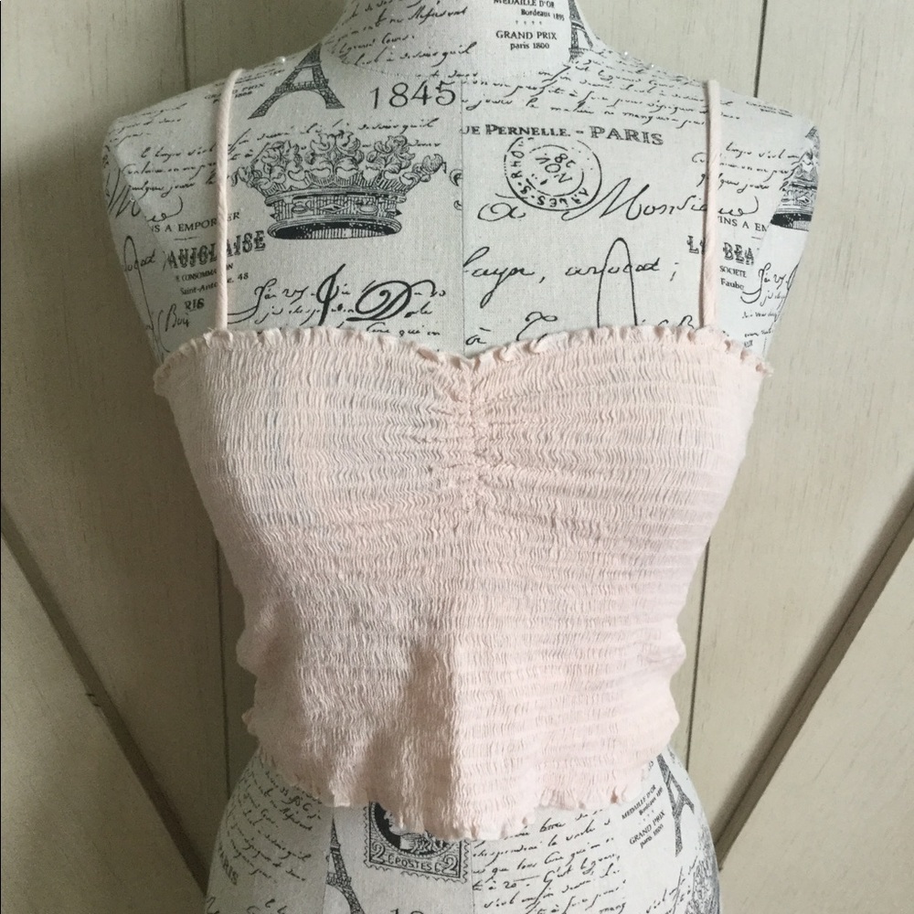 🎀🎀 Aerie Sweetheart Baby Pink Stretch Top 🎀🎀